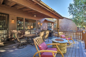 Show Low Cabin with Deck and Fire Pit, Trails On-Site!